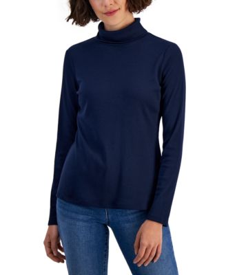 Style & Co - Women's Ribbed Turtleneck Top