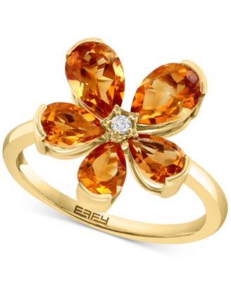 EFFY Collection - Citrine (2-1/3 ct. t.w.) & Diamond Accent Ring in 14k Gold