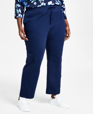 Karen Scott - Plus Size Knit Drawstring Pants