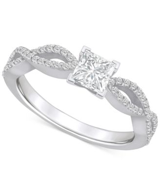 Macy's - Diamond Princess Engagement Ring (5/8 ct. t.w.) in 14k Gold