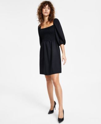 Bar III - Women's Smocked Off-The-Shoulder Dress, Created for Macy's