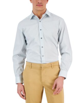 Alfani - Men's Honeycomb Print Dress Shirt