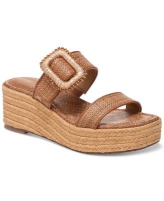 Sam Edelman - Chase Flatform Raffia Wedge Sandals