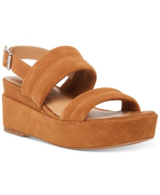 Aqua College - Women's Nuria Slingback Platform Wedge Sandals