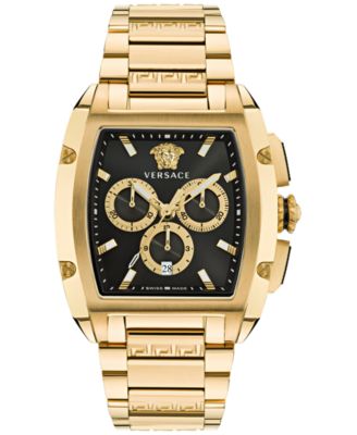 Versace - Men's Swiss Chronograph Dominus Gold Ion Plated Bracelet Watch 42x50mm