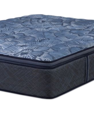 Serta - Perfect Sleeper Cobalt Calm 15" Plush Pillow Top Mattress Set-Twin XL