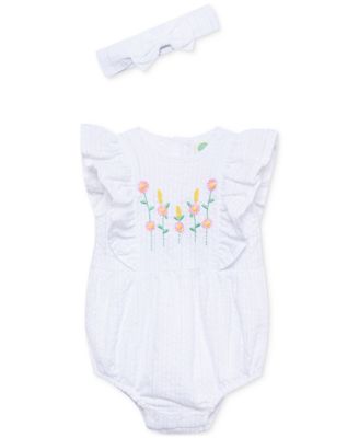 Little Me - Baby Girls 2-Pc. Ruffle Bubble & Headband Set