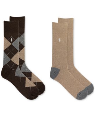 Polo Ralph Lauren - Men's Argyle Slack Socks, 2-Pack