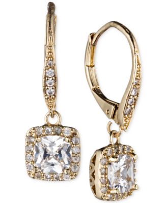 Anne Klein - Pav&eacute; Crystal Drop Earrings