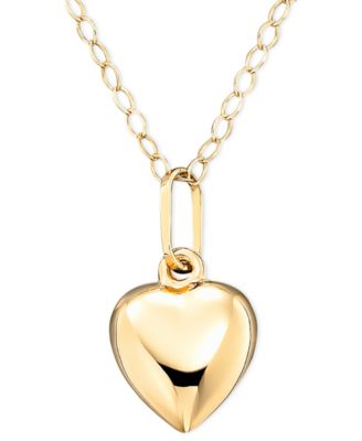 Macy's - Children's 14k Gold Heart Necklace