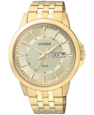 Citizen - Men's Gold-Tone Stainless Bracelet Watch 41mm BF2013-56P