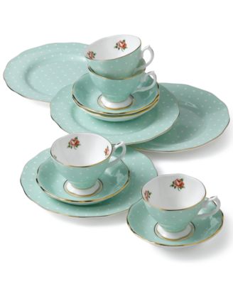 Royal Albert - Polka Rose 12-Piece Set