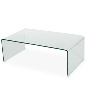 Noble House - Senuri Glass Coffee Table, Quick Ship