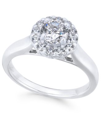 X3 - Diamond Engagement Ring (1 ct. t.w.) in 18k White Gold