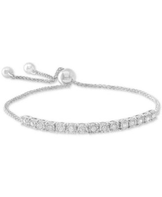 Wrapped - Diamond Slider Bolo Bracelet (1/2 ct. t.w.) in Sterling Silver, 14k Yellow Gold Over Silver, and 14k Rose Gold Over Silver