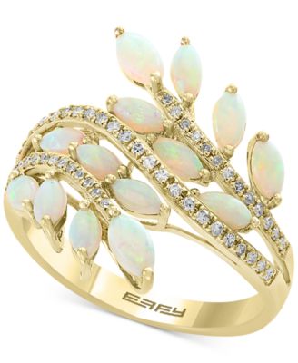 EFFY Collection - Opal (1-1/3 ct. t.w.) & Diamond (1/5 ct. t.w.) Ring in 14k Gold