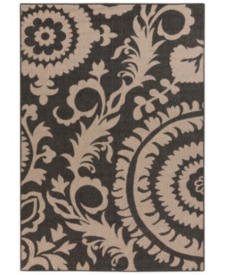 Surya - Alfresco ALF-9615 Black 2'3" x 4'6" Area Rug