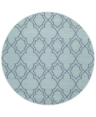 Surya - Alfresco ALF-9652 Aqua 8'9" Round Area Rug