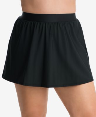 Miraclesuit - Plus Size Solid Swim Skirt