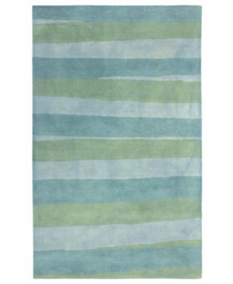 Liora Manne' - Piazza 7281 Stripes Sea Breeze 8'3" x 11'6" Area Rug