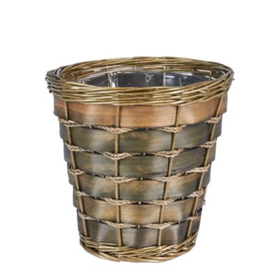 Household Essentials - Small Haven Willow and Poplar Waste Basket