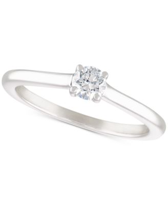 Macy's - Diamond (1/4 ct. t.w.) Solitaire Engagement Ring
