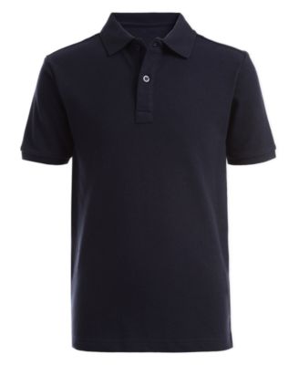 Nautica - Little Boys Stretch White Double Piqu&eacute; Polo
