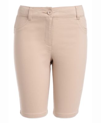 Nautica - Big Girls Plus Sateen Bermuda Shorts