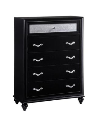 Macy's - Barzini 5-drawer Chest Black
