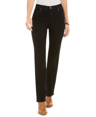 Style & Co - Curvy-Fit High Rise Straight-Leg Jeans