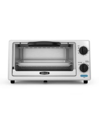 Bella - 4-Slice Stainless Steel Toaster Oven