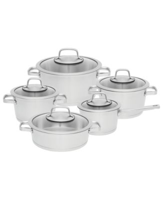 BergHOFF - Manhattan 10Pc 18/10 SS Cookware Set