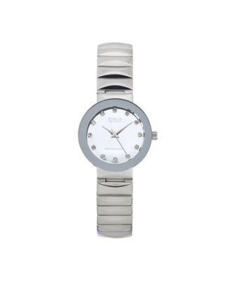 American Exchange - Ladies Genuine Diamond Collection Shiny Silver Watch