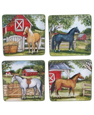 Certified International - Clover Farm 4-Pc. Dinner Plates asst.