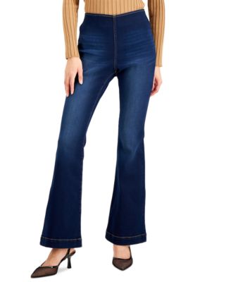 I.N.C. International Concepts - Petite Pull-On Flared Jeans