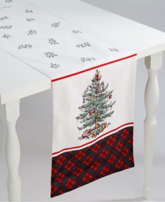 Spode - Christmas Tree Tartan Multicolored 108" Runner