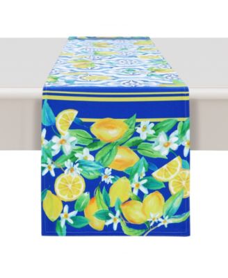 Laural Home - Lovely Lemons 13x72 Table Runner