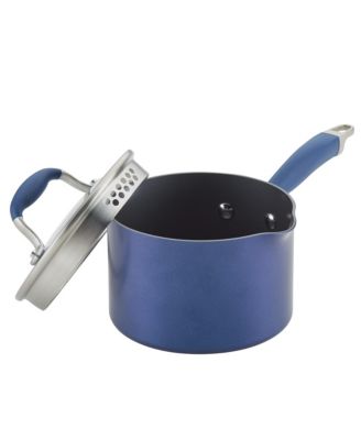 Anolon - Advanced Home Hard-Anodized Nonstick 2-Qt. Straining Saucepan