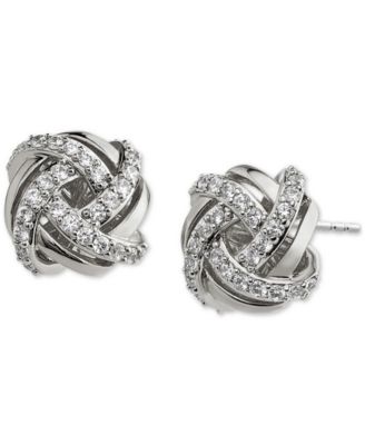 Eliot Danori - Pav&eacute; Knot Stud Earrings