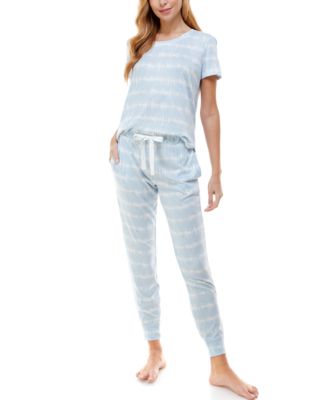 Roudelain - V-Neck T-Shirt & Jogger Pants Pajama Set