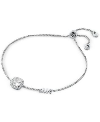 Michael Kors - Silver-Tone Crystal Slider Bracelet