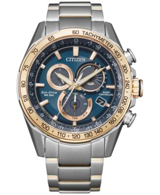 Citizen - Men's Chronograph PCAT Two-Tone Stainless Steel Bracelet Watch 43mm