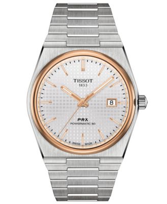 Tissot - Men's Swiss Automatic PRX Powermatic 80 Stainless Steel Bracelet Watch 40mm