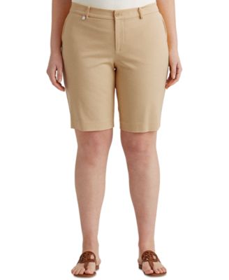 Lauren Ralph Lauren - Plus-Size Stretch Cotton Shorts