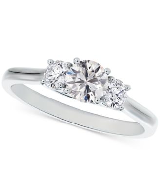 De Beers Forevermark - Diamond Three Stone Diamond Engagement Ring (3/4 ct. t.w.)