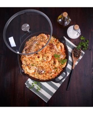 Victoria - Glass Lid with Stainless Steel Knob for 13" Skillet