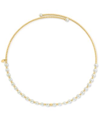 EFFY Collection - Cultured Freshwater Pearl (4-1/2mm) Choker Necklace in 14k Gold