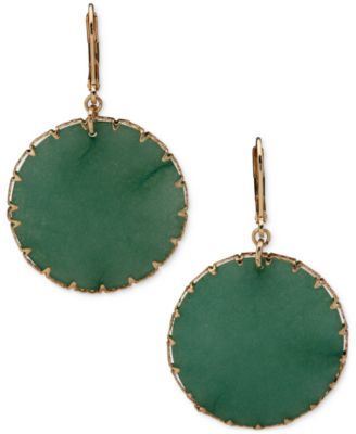 lonna & lilly - Gold-Tone Drop Disc Earrings