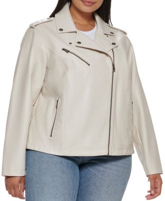 Levi's - Plus Size Faux-Leather Moto Jacket