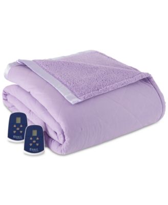 Micro Flannel - Reverse to Sherpa Full Electric Blanket